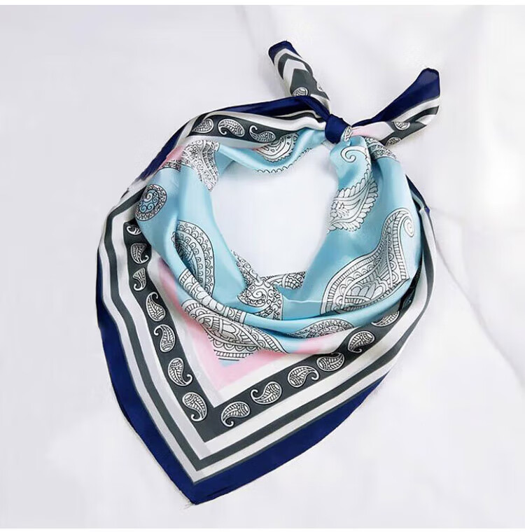 GLO-STORY Silk Scarf for Women, Fashionable Elegant Small Square Scarf Versatile Elegant Decorative Neck Scarf WSJ814049 Red 14