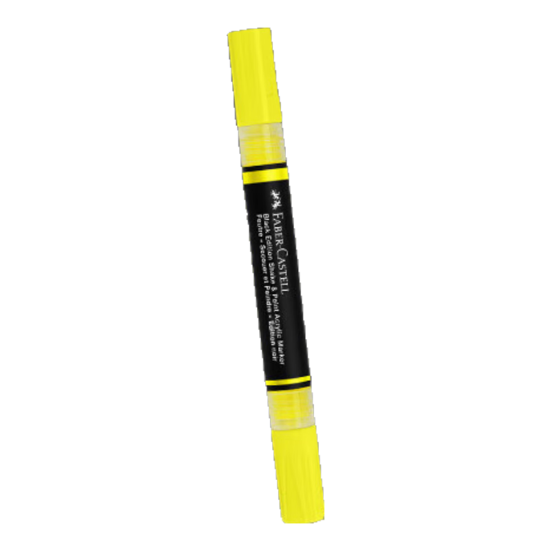 Faber-Castell Valve-Type Acrylic Markers, Dual-Tip, 4 Colors, Fluorescent, Boxed, O1-285505, Art Sketching, Watercolor Pens, Art Educatio