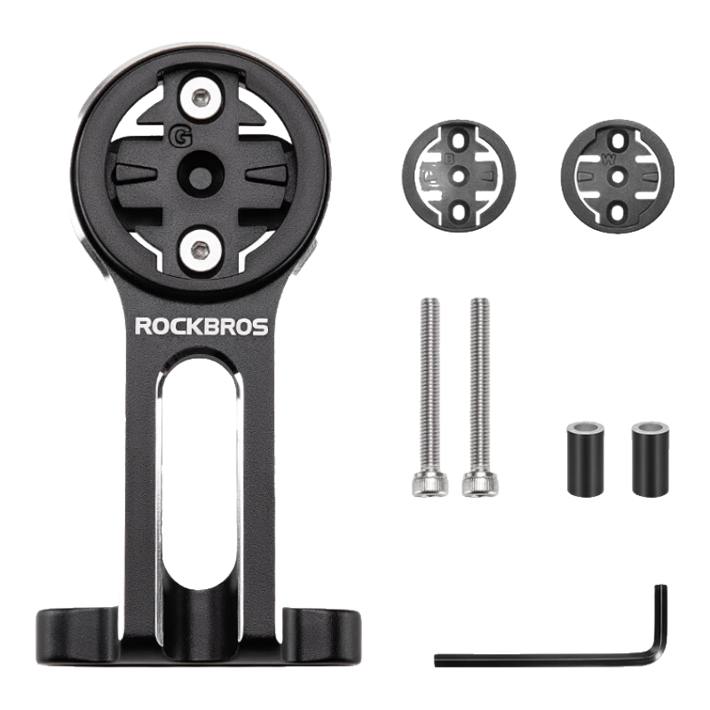 ROCKBROS Bicycle Extension Bracket, Odometer Mounting Rack for Road And Mountain Bikes, Light Hanger, Action Camera Base (Integrated Design)