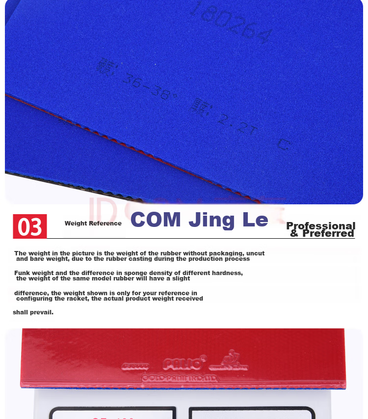 Palio Table Tennis Rubber, Table Tennis Racket Reverse Rubber Inner Energy Set, Blue Sponge CJ8000 Professional Version, Black, 45-47 Degrees 6