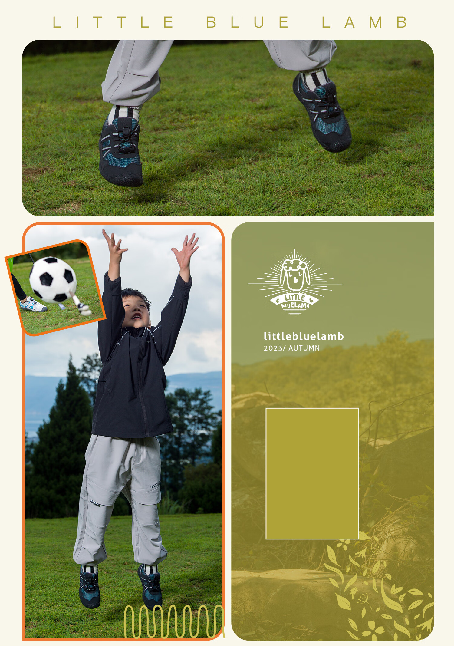 Littlebluelamb Autumn New Children's Soccer Shoes, Breathable Running Shoes, Soft-Soled Sneakers, Energy Gray, Size 29 16