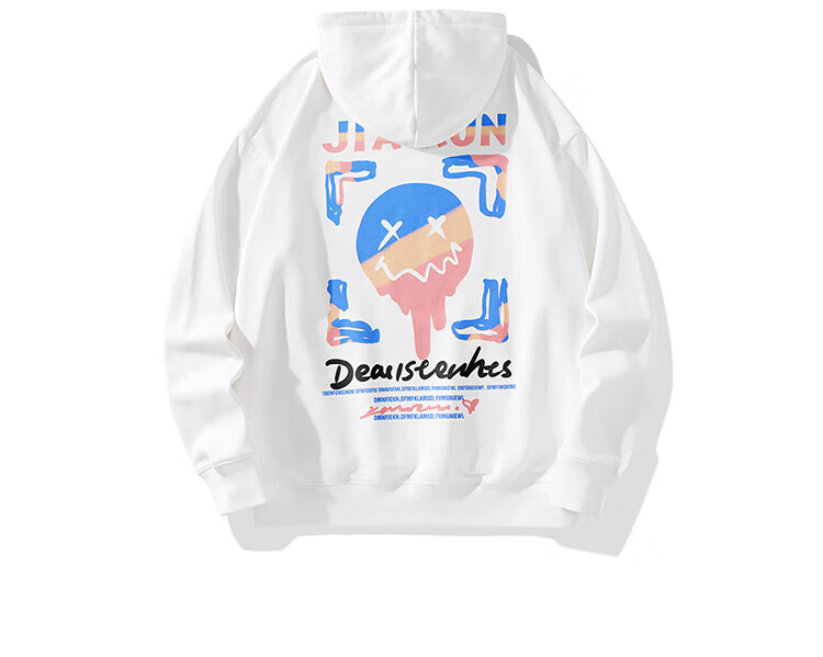 NASA GISS Official Collaboration Hoodie for Men, Spring And Autumn Fashion, Youth Student Printed Couple Outfit, White, M 13
