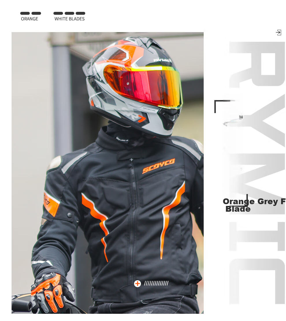 RYMIC Motorcycle Helmet, Full-Face, 3C Certified, Professional Motorbike Riding Helmet, All-Season Use, for Men And Women, R977 Silver Gray, XL Size 9