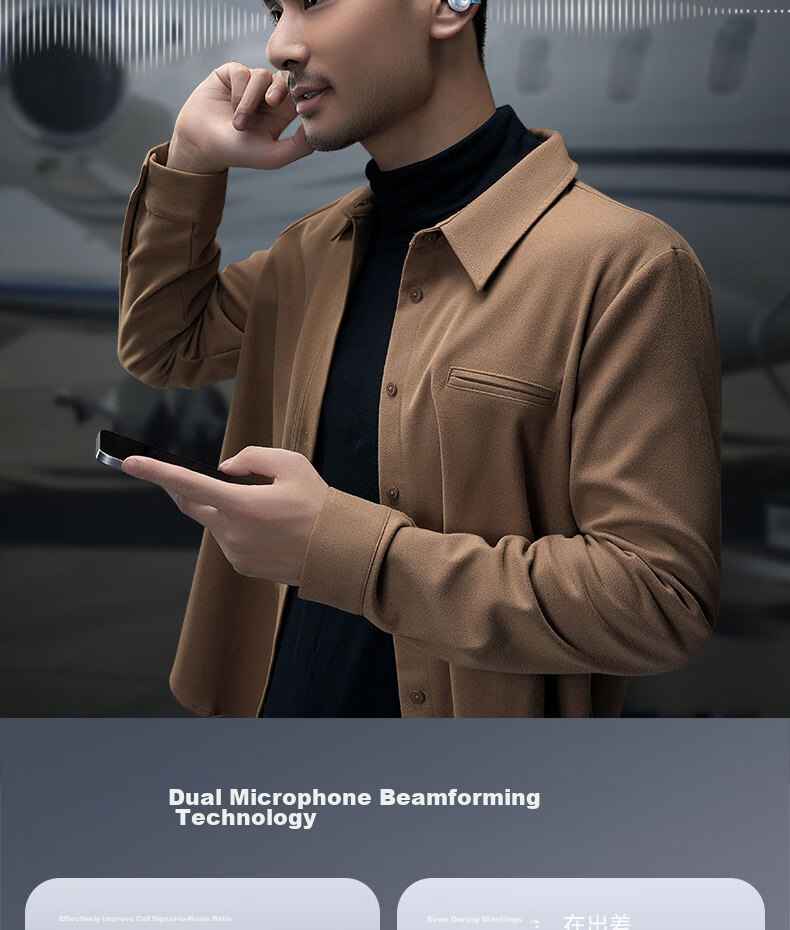 Baseus 1Ring Bluetooth Headphones, Clip-On Open Design, Non-In Air Conduction, Suitable for Sports And Calls, Compatible with Apple And Huawei Phones 14