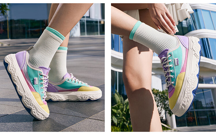 FILA Official [Yang Mi Same Style] Women's ROCK Modern Canvas Shoes, Fashionable Casual Sneakers 13