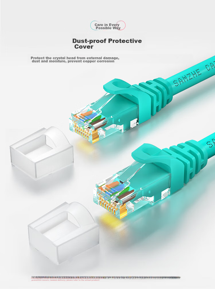 SAMZHE CAT6 Gigabit Ethernet Cable, 8-Core Twisted Pair, for Engineering, Home, Computer, Broadband, Surveillance, Unshielded Network Patch Cord, Pre-Made Network Cable, Black, 2 Meters, CAH-6020 11