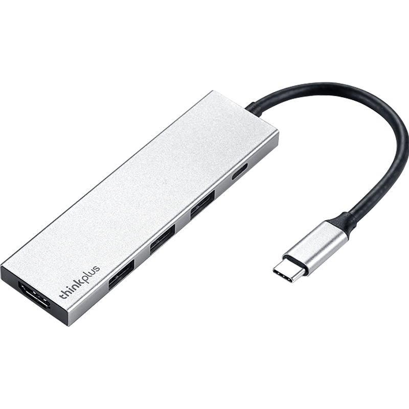 ThinkPad Lenovo Type-C Expansion Dock, USB3.0 Hub, HDMI Adapter, USB-C Converter, Laptop Expansion Dock, PD Fast Charging, Metal Material, LC05