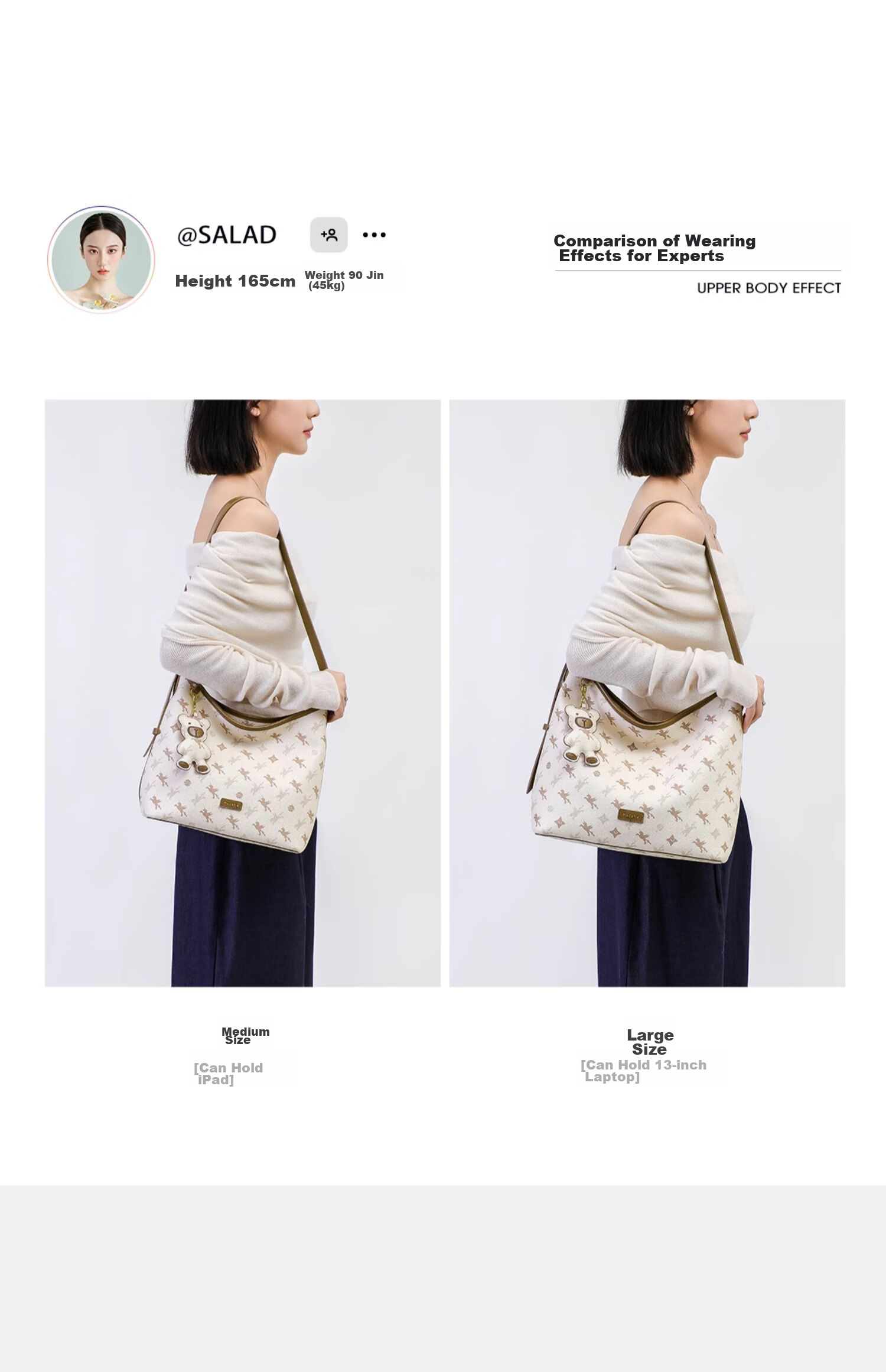 NUCELLE Light Luxury Floral Hobo Bag, 2026 New Women's Commuter Large Capacity Bucket Bag, Shoulder Crossbody Bag, Birthday Gift 12