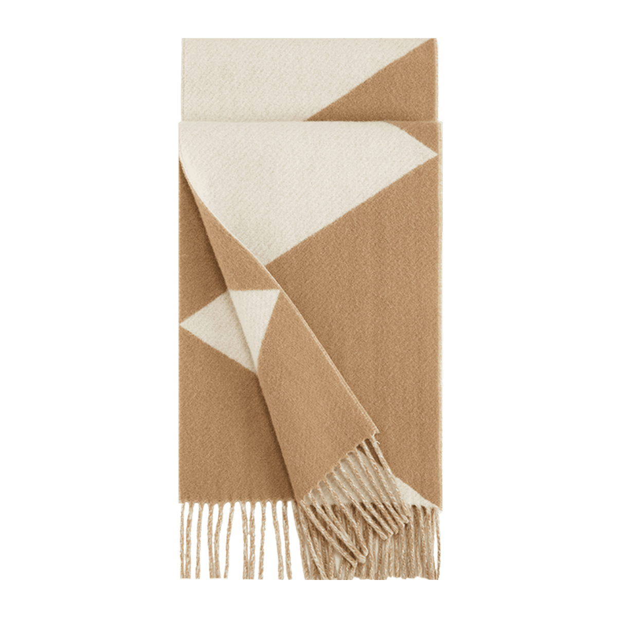 Wanshili Autumn And Winter Warm Wool Scarf for Men And Women, Gift Box Set, Mid-Autumn Festival Gift for Elders - Geometric Harmony