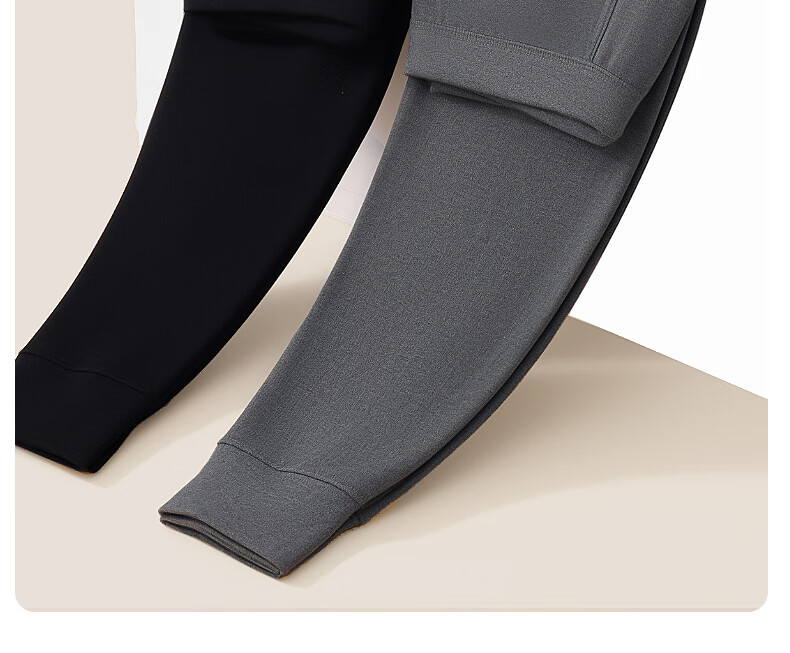 SEPTWOLVES [100% Cotton Antibacterial 2-Pack] Men's Thermal Underwear, Pure Cotton Antibacterial Warm Base Layer Pants 18