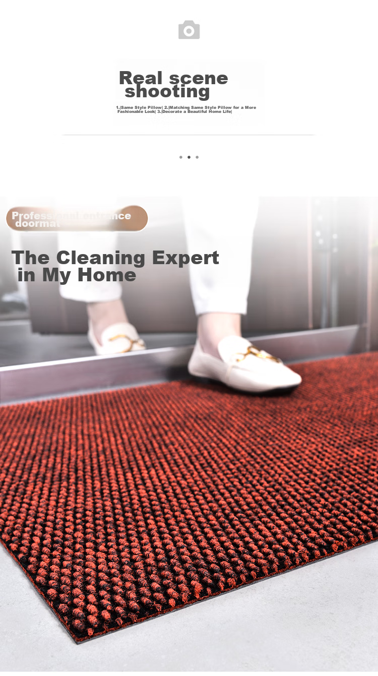 Huaxu Home Floor Mat, Doormat, Entrance Mat, Dirt Scraper, Dust Remover, Wear-Resistant, Non-Slip, Brown, 60*90cm 14