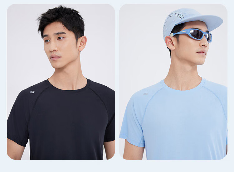 JD Original [Ultra-Light Quick-Dry] Sports T-Shirt, Summer Outdoor Running Fitness Short-Sleeve Men's T-Shirt, Light Gray 1.0, Size M 23