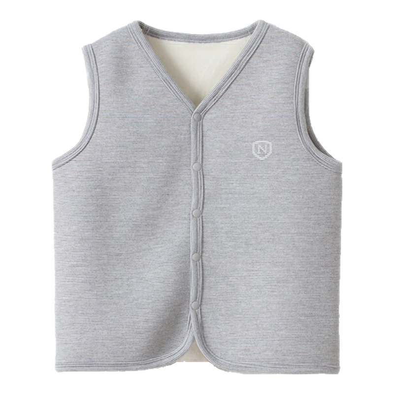 NUBIWU Children's Vest, Boys' Inner Wear Warm Waistcoat, New Fleece-Lined Girls' Autumn And Winter Style Vest, Boys' Spring And Autumn Sleeveless Jacket