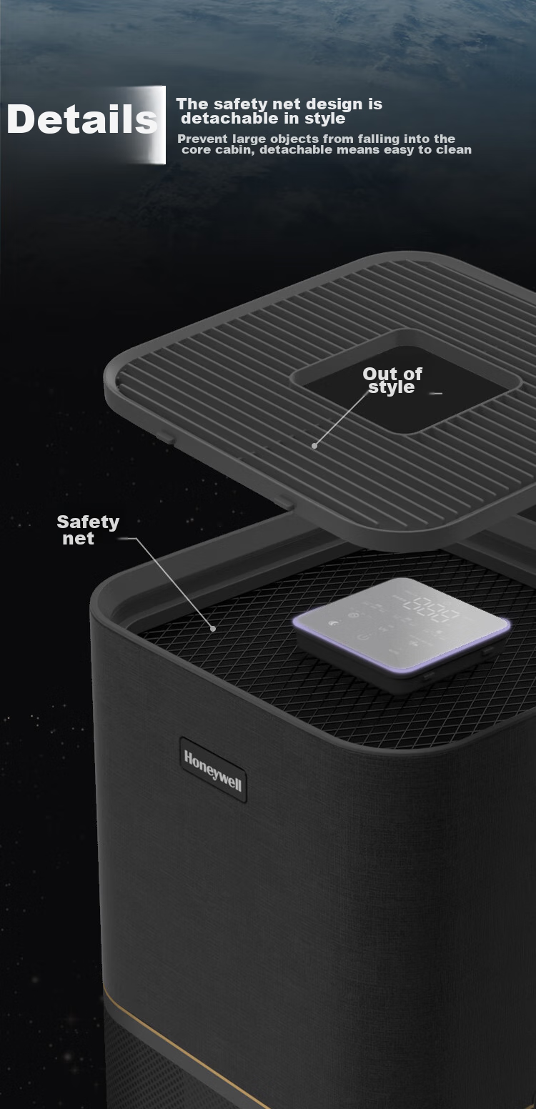 Honeywell Air Purifier Removes Pollen, Formaldehyde, Bacteria, Flu And Viruses. Health Commission Registered Disinfection Machine HMAX Space Capsule Whole House Rapid Purification Home Appliance KJ1000F-P22B 11