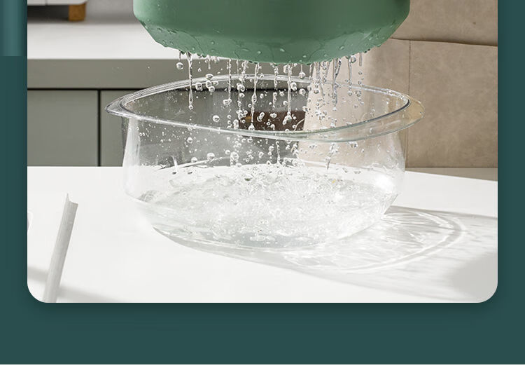 Suncha Double-Layer Colander Set, Kitchen Plastic Fruit Drainer, Vegetable Washing Basket, 6-Piece Set for Home Use 22