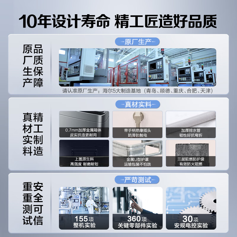 海尔(Haier)波轮洗衣机全自动   8公斤大容量租房神器  家用小型  以旧换新  原厂品质EB80M30Mate1