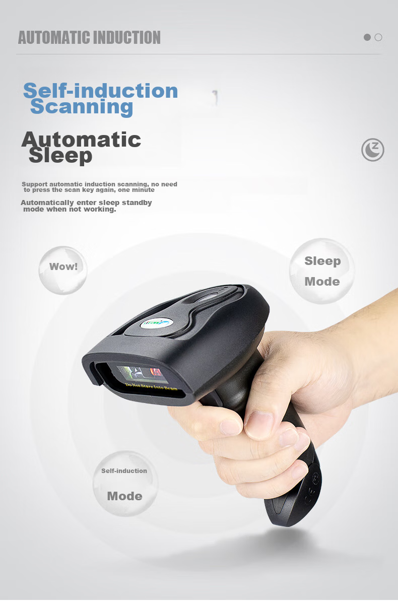 NTEUMM Wired Two-Dimensional Barcode Scanner with Stand, Hands-Free Payment Gun for Supermarket Checkout And Express Delivery Logistics, Universal Barcode Scanner NT-8800ZJ 5