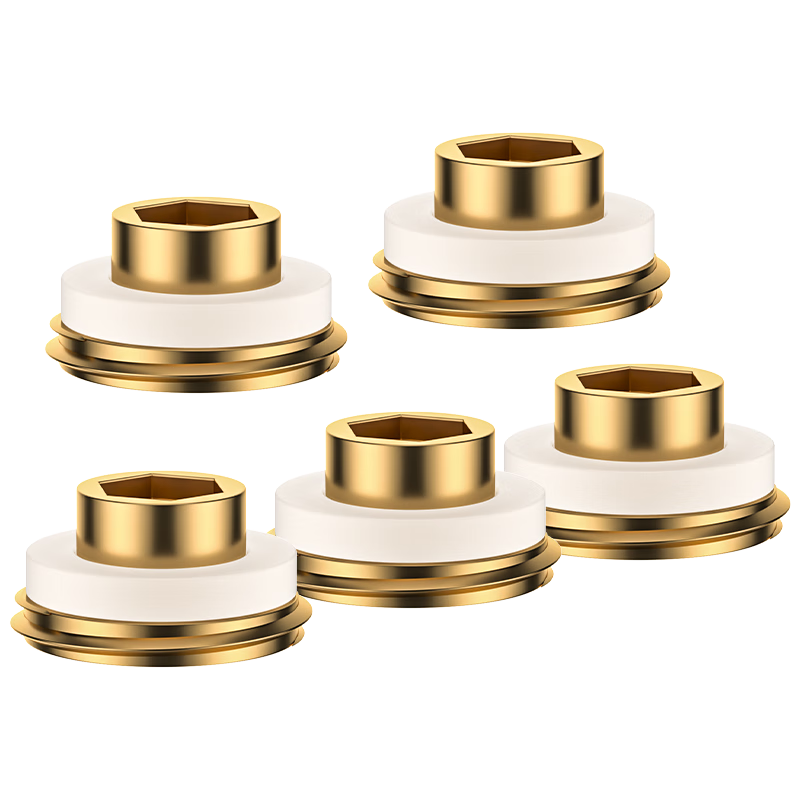 Muvi Faucet Angle Valve, No-Drill Brass Silicone Gasket, 1/2 Inch Anti-Leak Quick Seal Washer, Accessories