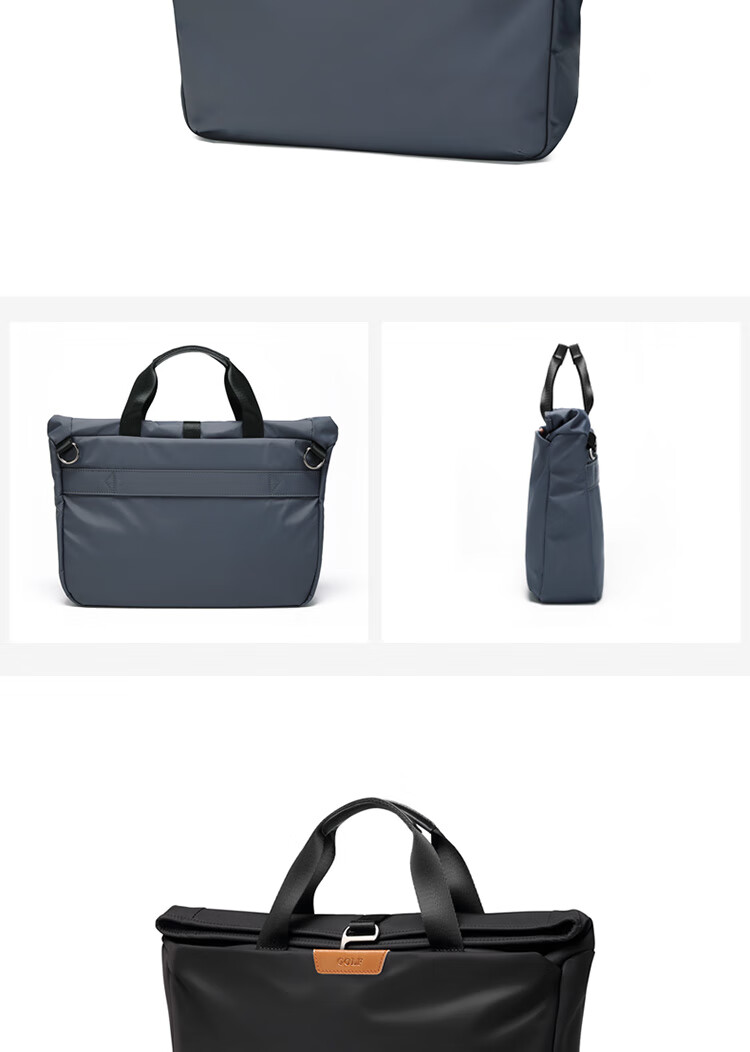 GOLF Business Briefcase, Men's Casual Large-Capacity Handbag, Can Fit 14-Inch Laptop, Fashionable Multifunctional Shoulder Crossbody Bag, 6J679424J Black 28