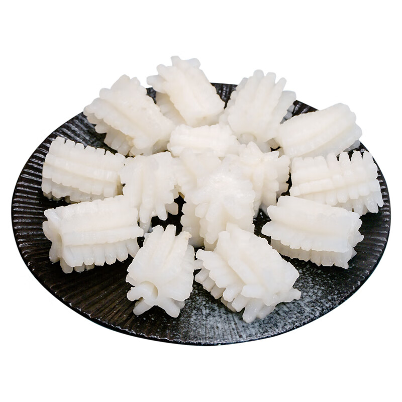 鸿顺鱿鱼花1斤装 目鱼花 鲜捕速冻 免切 年  烧烤火锅食材 铁板鱿鱼