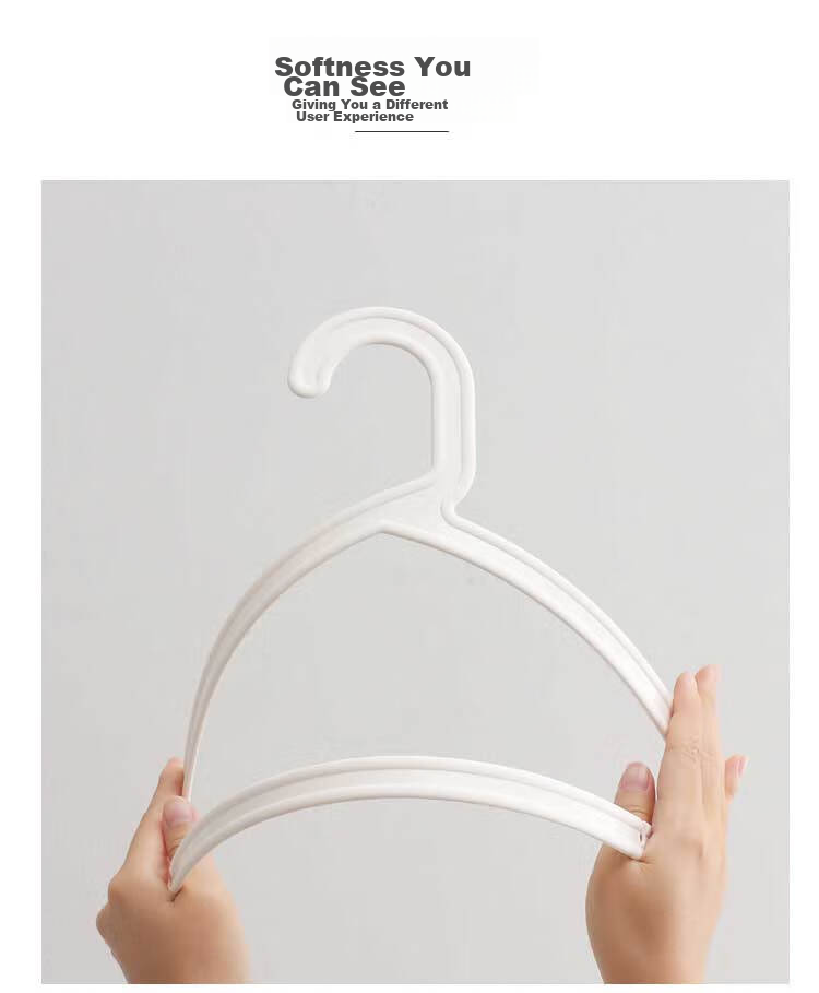Ourunzhe Hangers, Plastic Seamless Non-Slip Drying Rack, Suitable for Both Wet And Dry Use, Simple Hanger Design, Small Clothes Support, Pack of 10 5
