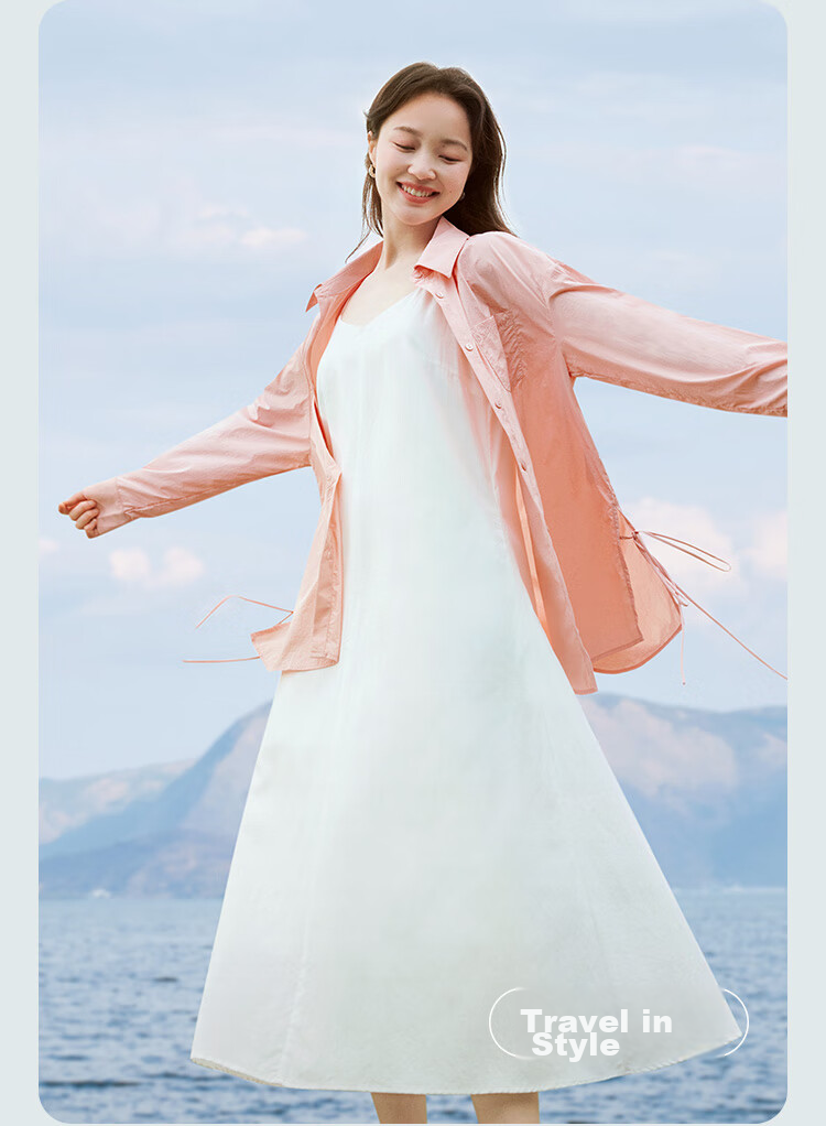 INMAN UPF100+ Sun Protection Shirt for Women, Summer Fashion Blouse Jacket, Bean Green Color, Size L 11