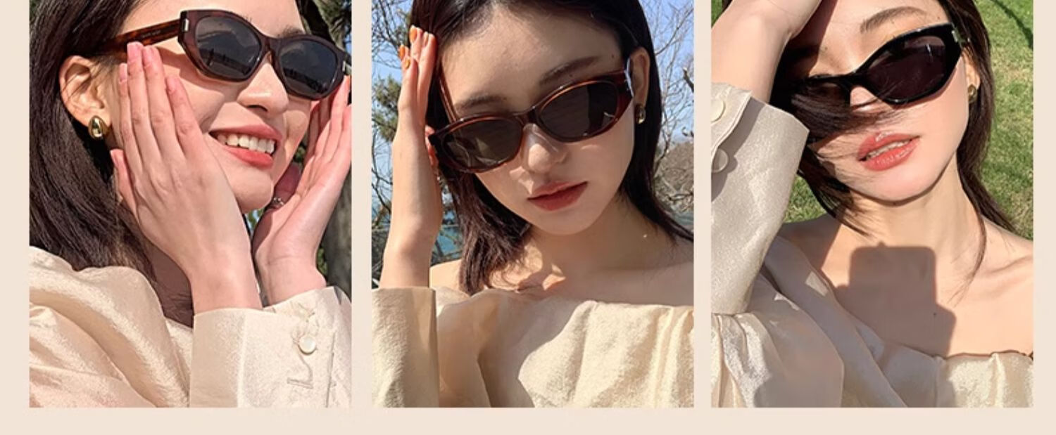 HELEN KELLER Sunglasses for Men And Women, New Style UV Protection Polarized Sunglasses for Driving, Outdoor Sun Protection, High-End Cat-Eye Sunglasses 23