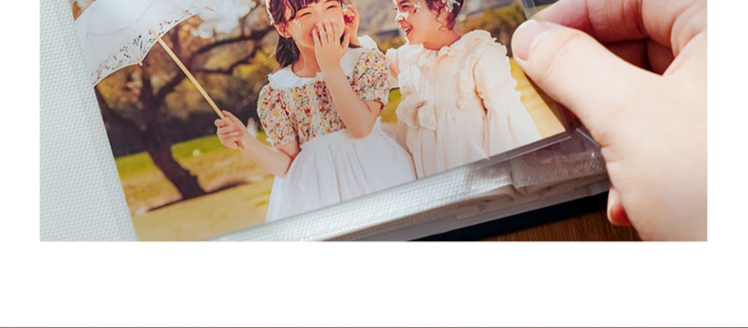 Mili Leather 6-Inch Insert Small Photo Album 6-Inch Storage Commemorative Baby Family Photo Book Large Capacity Back-to-School Teacher's Day Qixi Festival Gift 2