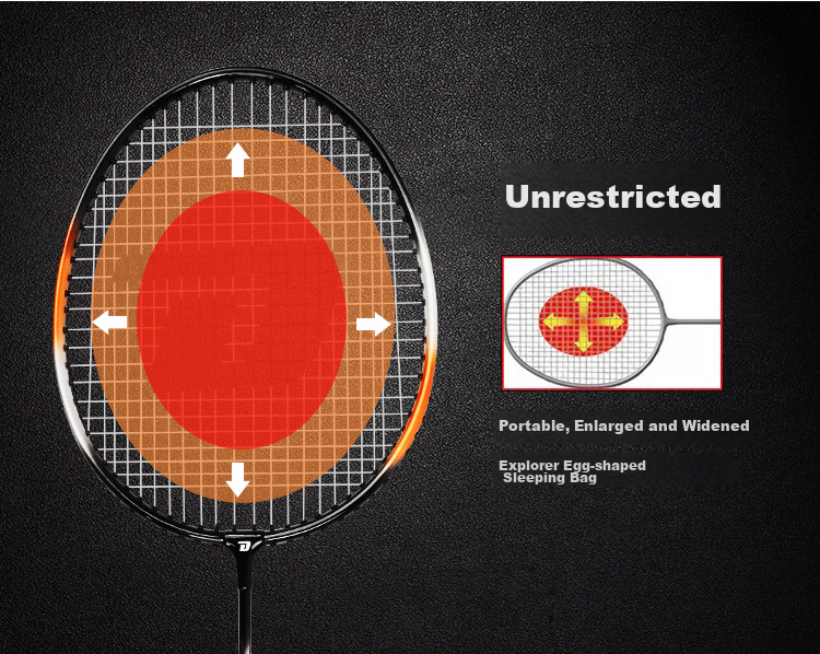 DHS Badminton Racket Pair Training Competition Adult Children Student Anti-Wear Groove Racket JS02 with 3 Shuttlecocks And Grip Tape 6