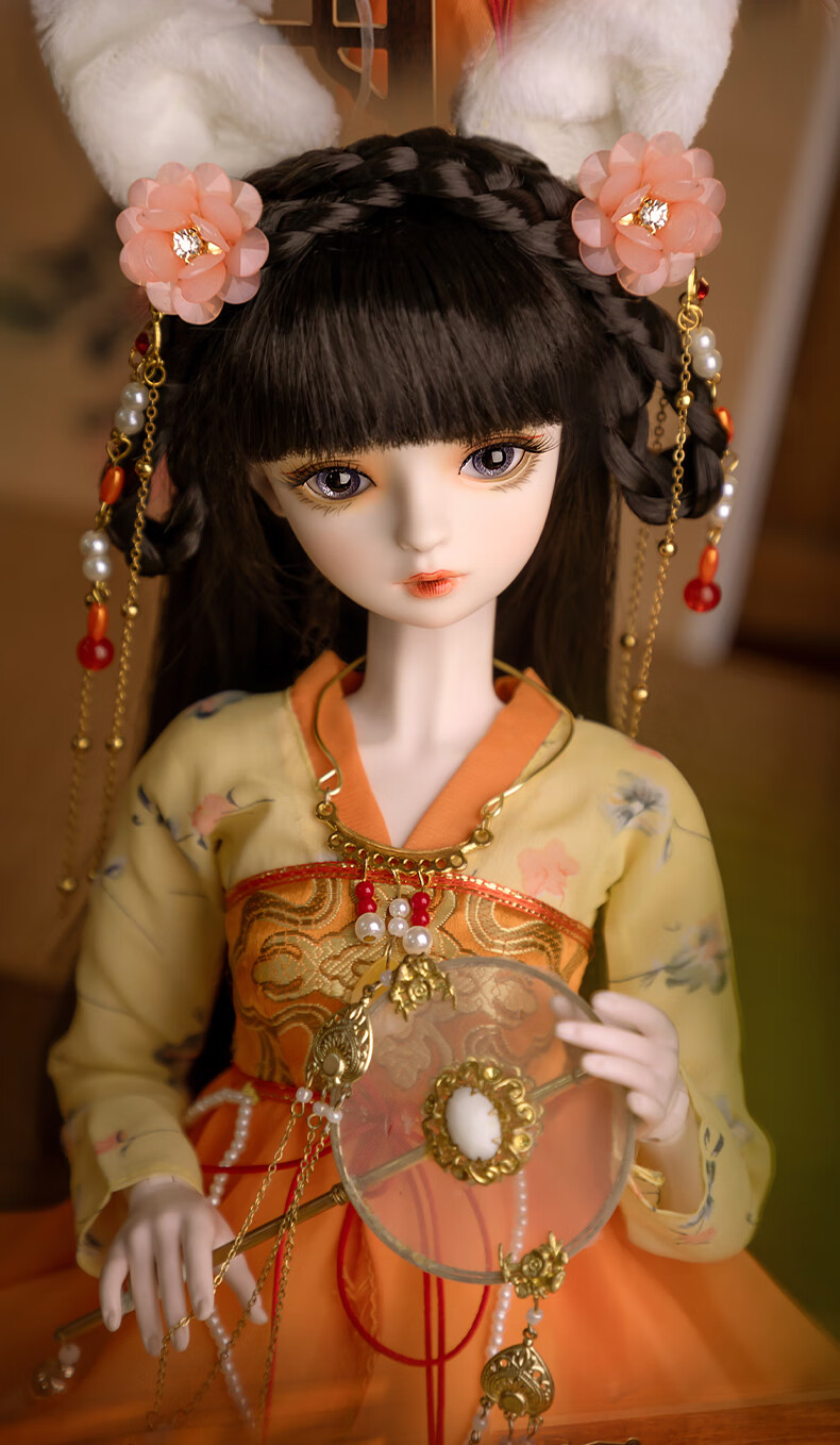 古风嫦娥娃娃玩具60厘米bjd换眼换发洋娃娃女孩礼物 7月上新-璃珞