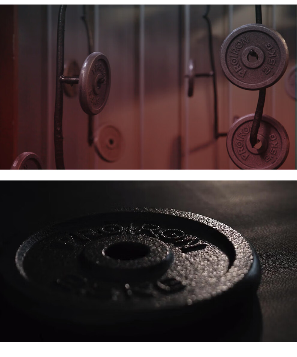PROIRON Puli'ai Barbell And Dumbbell Weight Plates, Cast Iron, for Home Use, Weight Lifting Plates with 2.5 Cm Holes, 1.25 Kg * 4 9