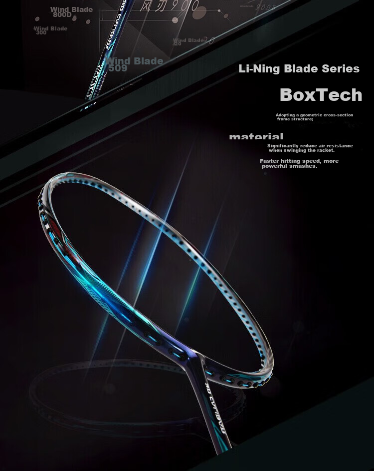 Li-Ning Badminton Racket, Zhanji 5000 High-Elasticity Full Carbon Professional Racket, Advanced Competition Training Racket, 3U Unstrung 2
