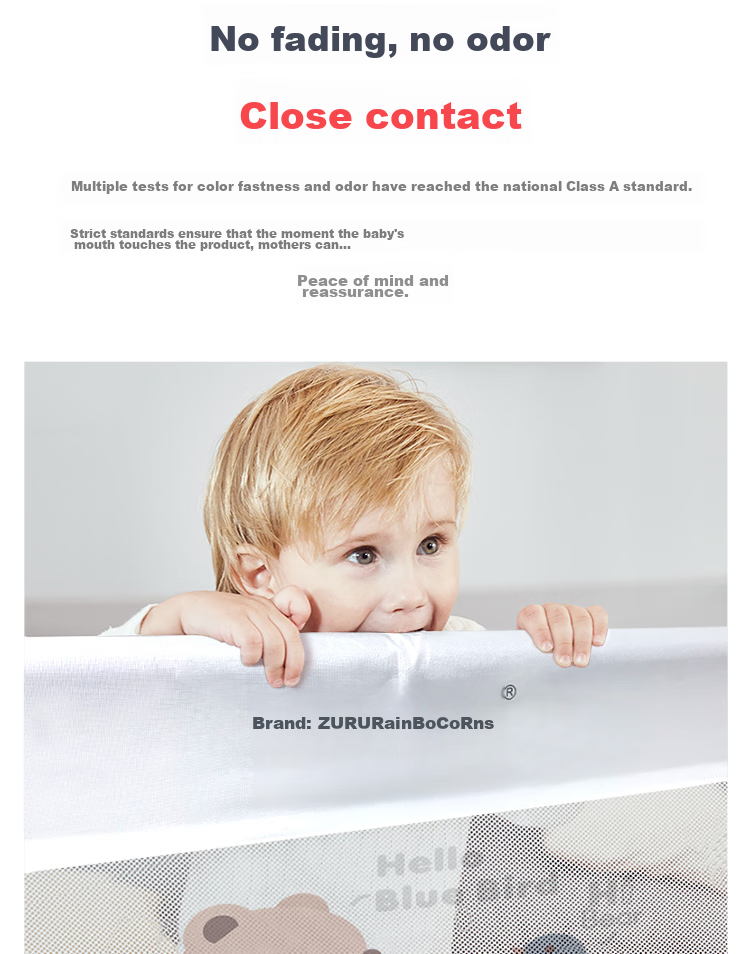 Bangbangzhu Bed Guard Rail, Baby Crib Safety Barrier, Anti-Fall Protection, 2 Meters, Galaxy Gray, Single-Sided Installatio 13