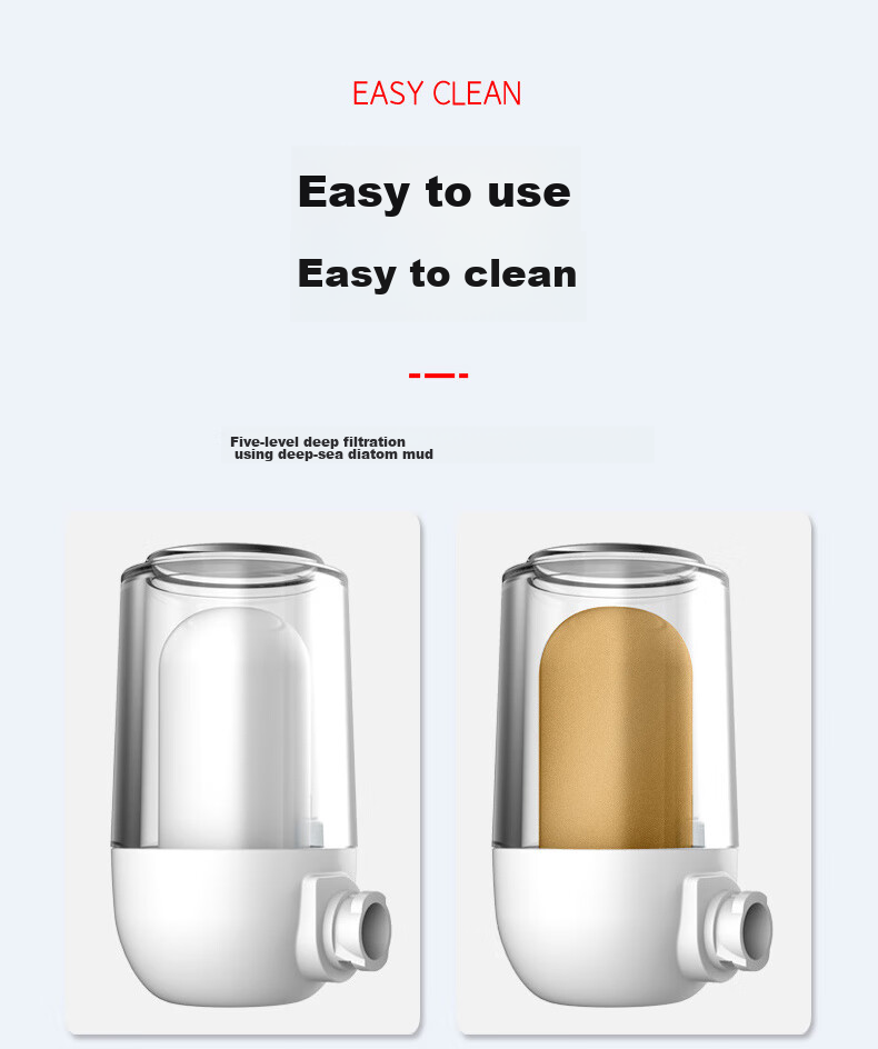 Lelandi Faucet Filter Cartridge, Universal Fit for All Brands, Ultrafiltration Water Purifier, Tap Water Filter, Ceramic Filter Element, L7011 6