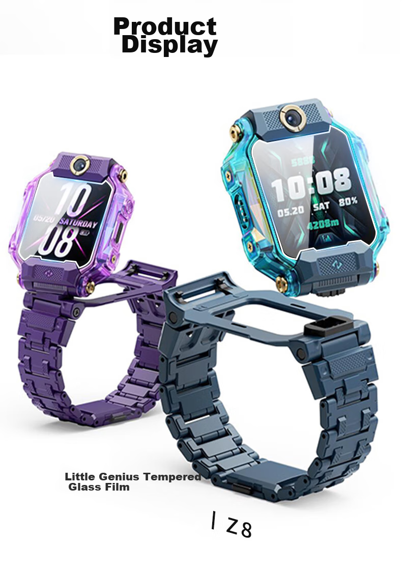 ESCASE [Three-Pack Premium] Screen Protector for Xiaotianc Z10 Children's Smartwatch, Tempered Glass Film with Anti-Fingerprint Coating 8