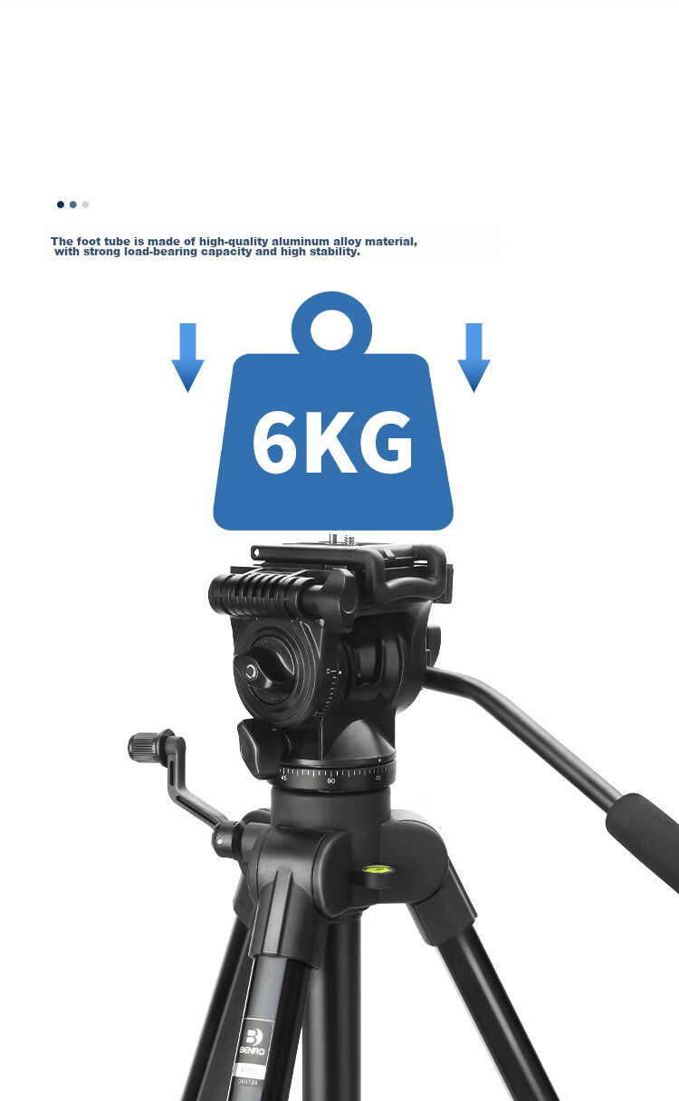Benro T981 Portable Mirrorless DSLR Camera Grip, Vertical Shooting 3D Gimbal, Video Interview Live Streaming Photography Camera Equipment, Temperature Measurement Device, Phone Clamp, Hydraulic Tripod 12