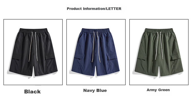 I'M DAVID Men's Cargo Shorts [Cool Breathable Water-Repellent], Loose Casual Pants for Men, Summer Trousers, Black, XL 3