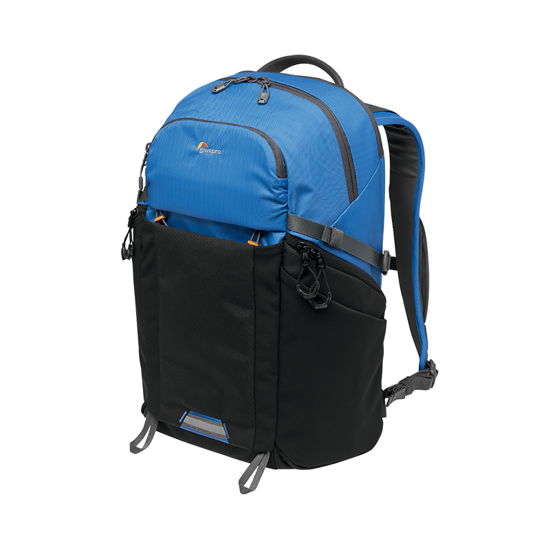 LOWEPRO Photo Active BP 300 AW Pulsar Series Large Outdoor DSLR Camera Backpack for Canon Sony Digital Mirrorless Cameras Men Black Blue LP37253-PWW
