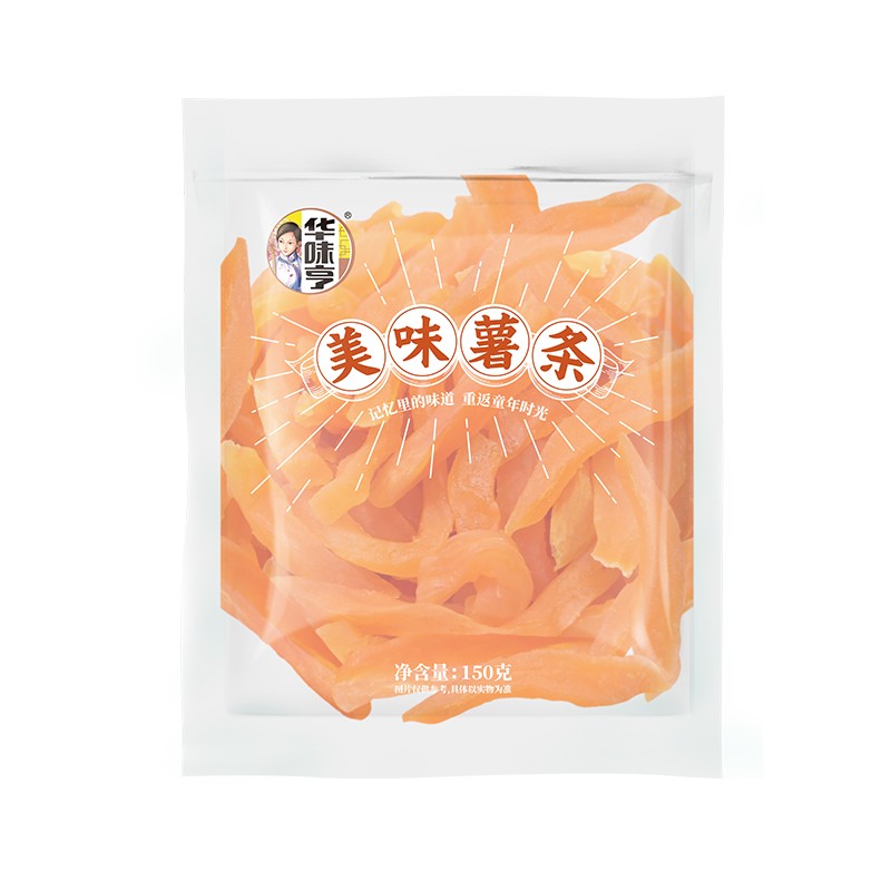 华味亨 美味薯条150g/袋红薯干地瓜山芋条健康零食小吃