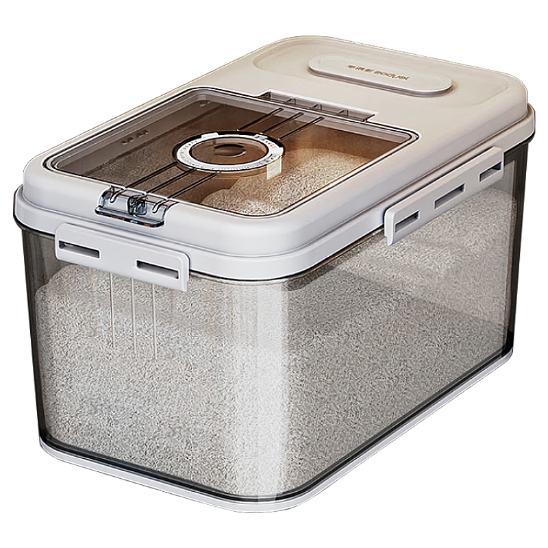 Jiabangshou Rice Container, 30 Jin Capacity, Sealed, Insect-Proof, Moisture-Proof, Rice Storage Bin, Rice Storage Box, Flour Storage Jar for Home Use
