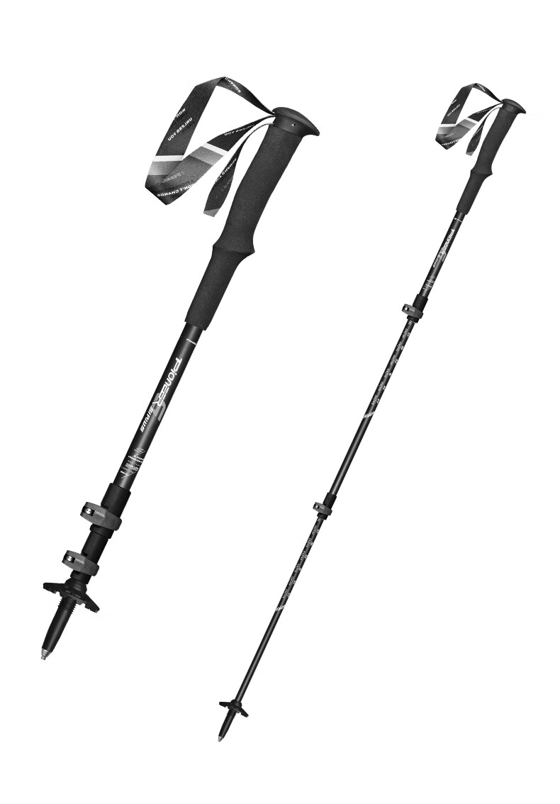 Pioneer Tianlangxing 5 Series Trekking Pole, 7075 Aluminum Alloy Cane, Children's Stick, Adult Universal Straight Handle, Gray 7
