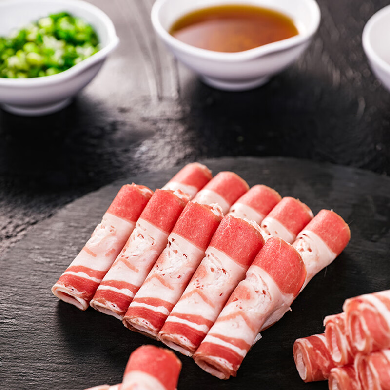 东来顺 内蒙古羔羊原切羊肉卷300g 火锅羊肉片 清真中华老字号