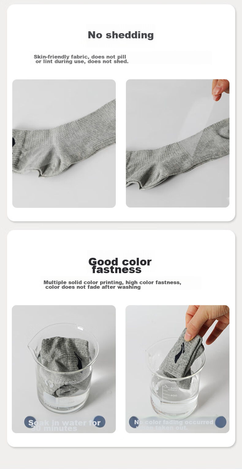 Li-Ning Socks for Men And Women (3 Pairs), Cotton Socks for All Seasons, Sweat-Absorbing, Running, Antibacterial, Breathable White Lifestyle Socks 12