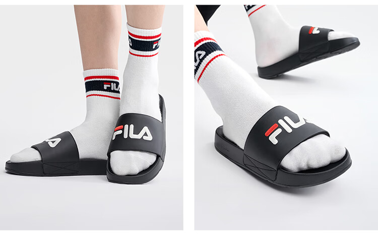 FILA Drift Boat 1 Men's Retro Slide Sandals Summer Casual Beach Shoes 11