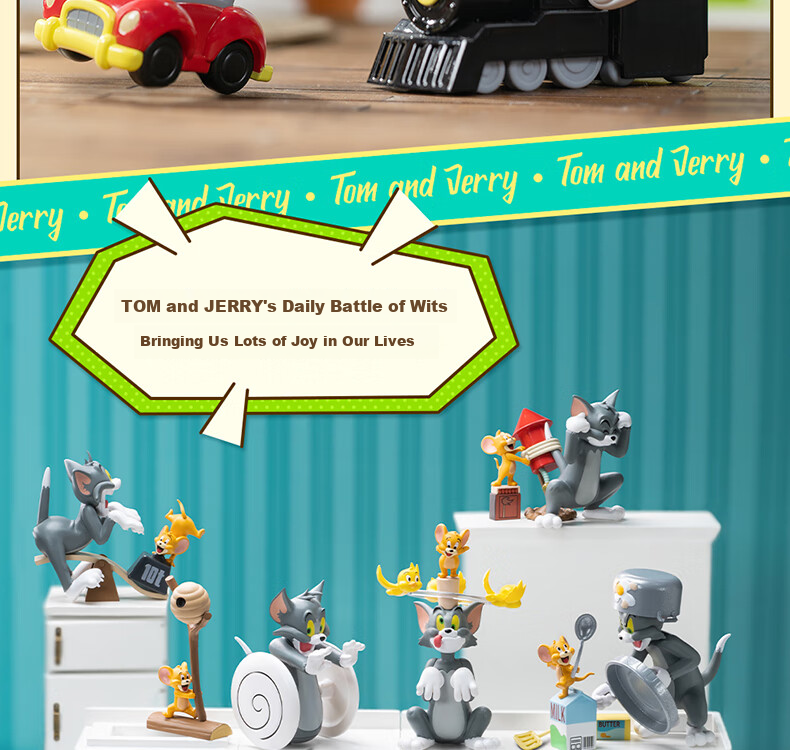 52TOYS TOM&JERRY Cat And Mouse Battle Blind Box Toy Set, 8 Pieces in Total, National Day Gift 18