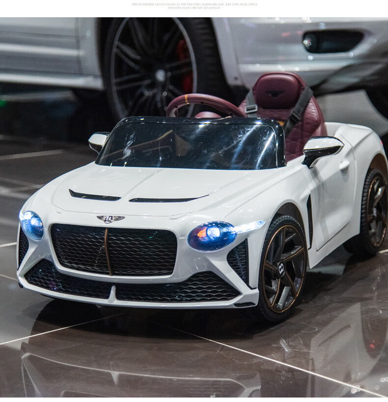 BeRica Children's Electric Car, Four-Wheel Vehicle, Authorized by Bentley, Remote Control, Toy Car for Boys And Girls, Rideable, Baby Gift 14