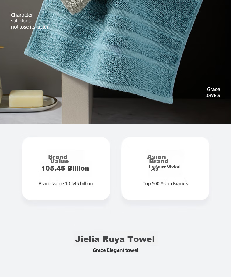 Grace 10A Antibacterial Towels, 3 Pack, Extra Large, Skin-Friendly, Breathable, Quick-Drying, Soft, Unisex Face Towels 2