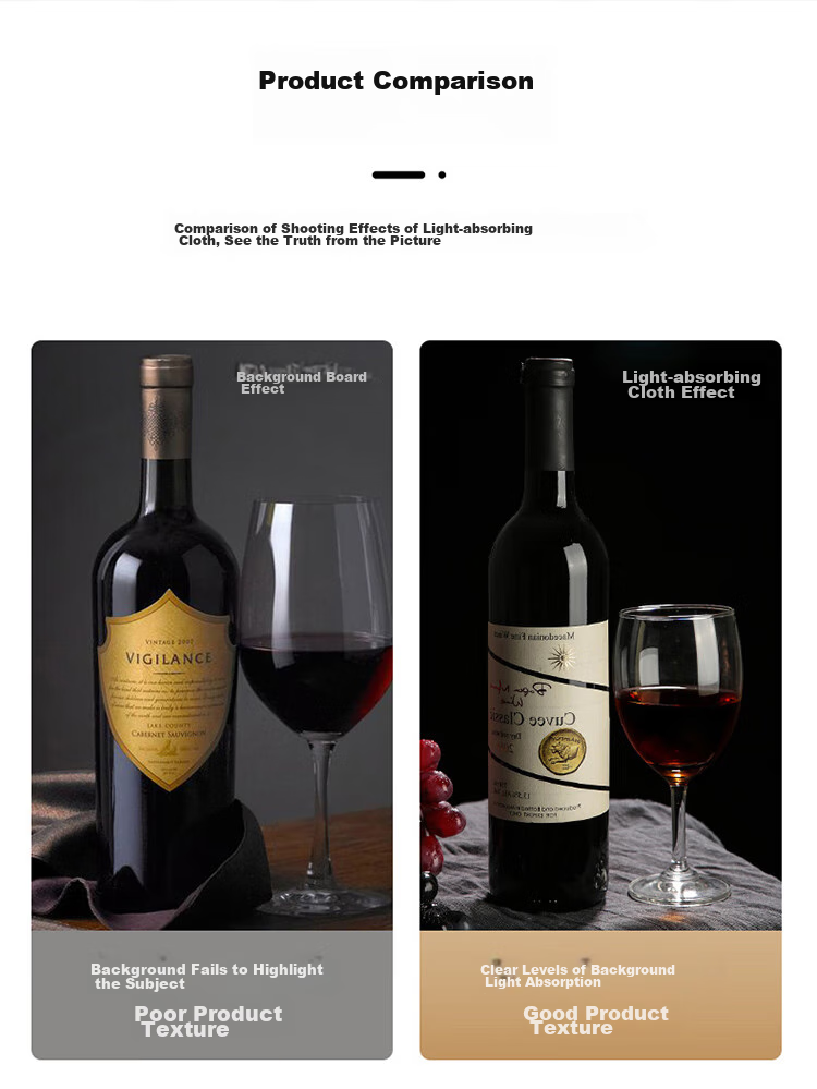 Beiyang 1.5*2 Flocked Fabric, Black Background Cloth with Stand, Photography Light-Blocking Fabric, Solid Color Thickened Absorbent ID Photo Flocked Fabric, Photo Shooting Flocked Portrait Cloth, Backdrop Stand 6