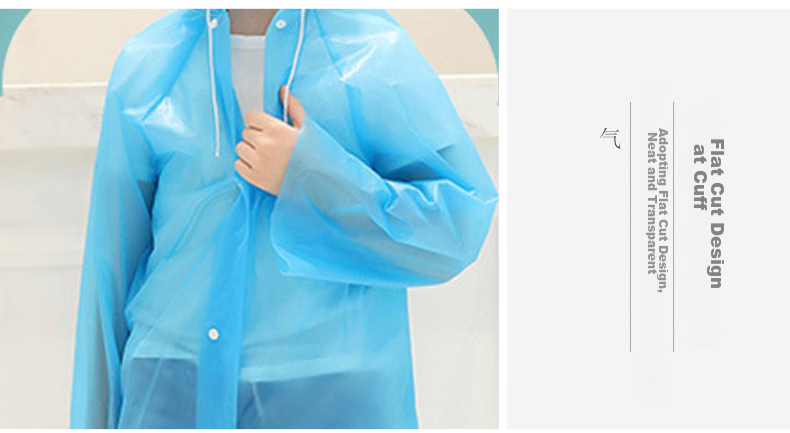 BWNK Children's Raincoat with Large Backpack Space, Disposable Portable Raincoat for Boys And Girls, Extended Full-Body Student Poncho, 4XL 8