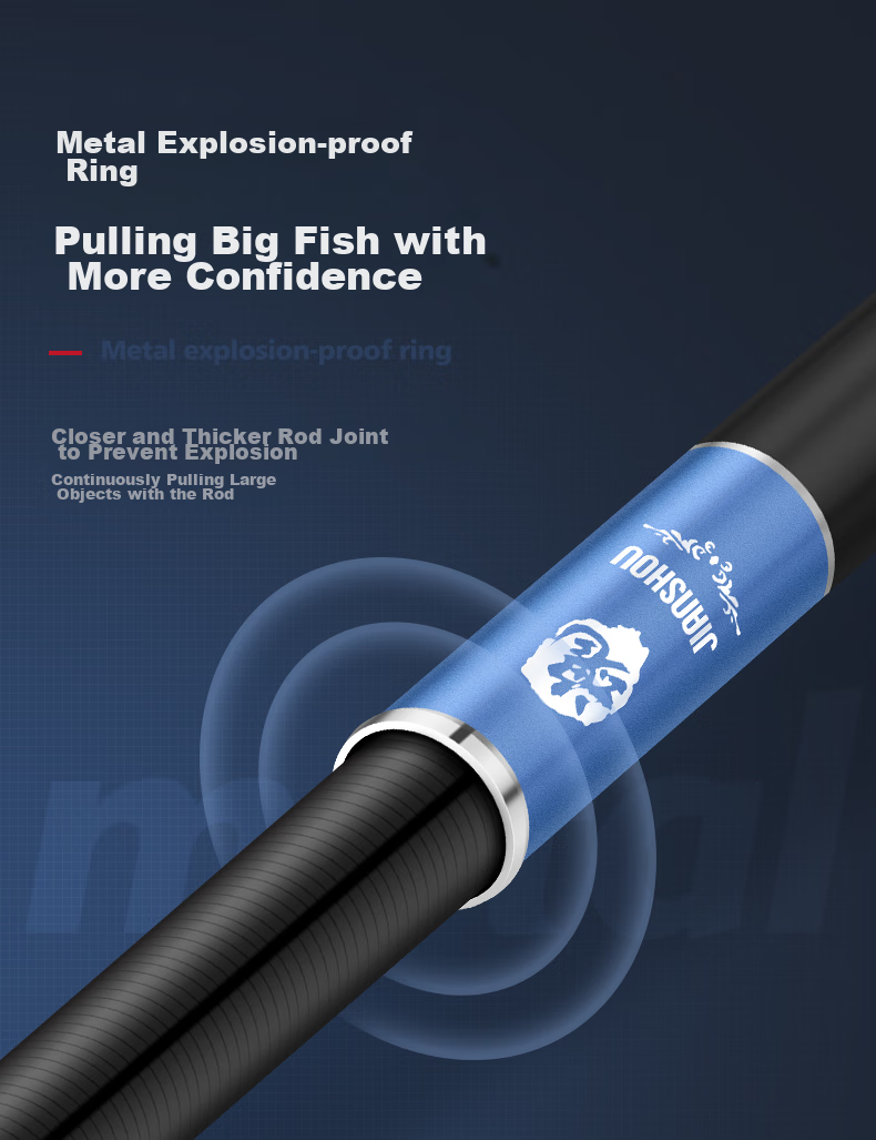 GW Fishing Rod Jian Shou Hun, 6.3 Meters, 28 Sections, Carbon Fiber, Versatile for Lake And Reservoir Big Fish Fishing 18